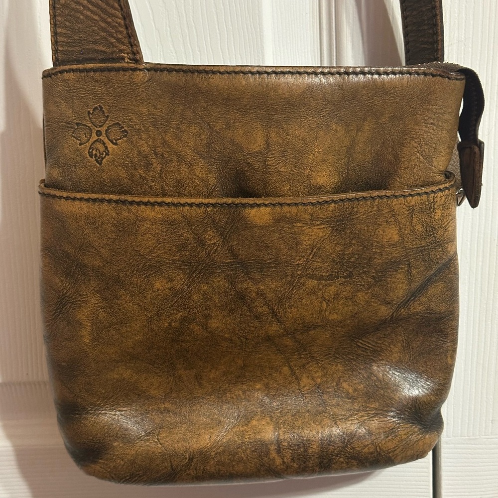 Patricia Nash Brown Leather Crossbody Bag